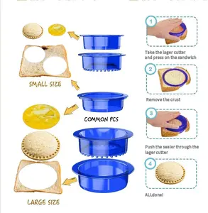 Tribe Glare 5 Pcs of Sets Bread Sandwich Maker  Mold Uncrustable Sandwich Cutter Kitchen Tin