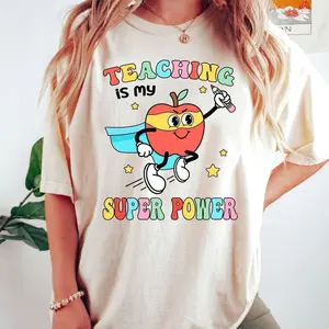 Teacher Shirt, Teaching Is My Superpower Shirt, Funny Teacher Sweatshirt, Kindergarten Teacher, Back To School Shirt 9