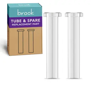 BROOK Tubes Replacement Part – 2 Glass Replacement Tube Spare Parts for The Brook All-Glass Cat Fountain (x2)