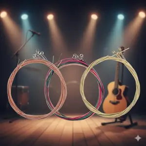 Phosphor Bronze Acoustic Guitar Strings Set - Professional Anti-Rust Steel Core, Durable High-Quality Sound for Dorm Stage Multi-Scene Performance. Upgrade Your Instrument with Break-Resistant Design for Clearer Music.