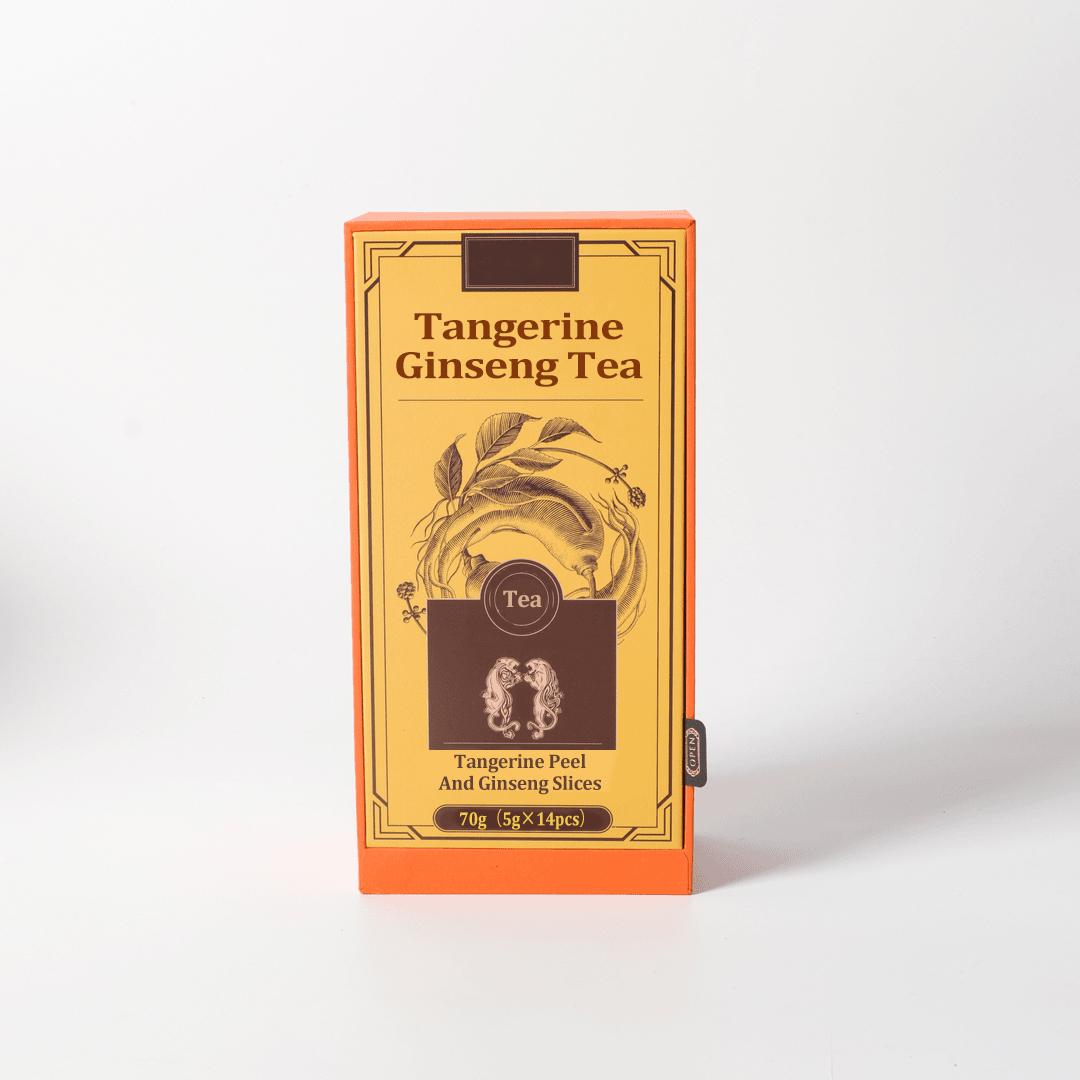 Energy Boost Tea Tangerine Ginseng Tea 70g(5g×14pcs) High Quality Ginseng And Sun Dried Tangerine Peel