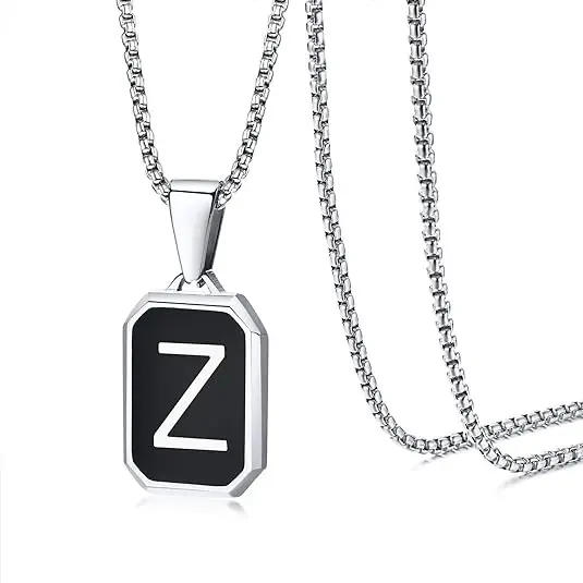 Drip Oil Letter Z Necklace