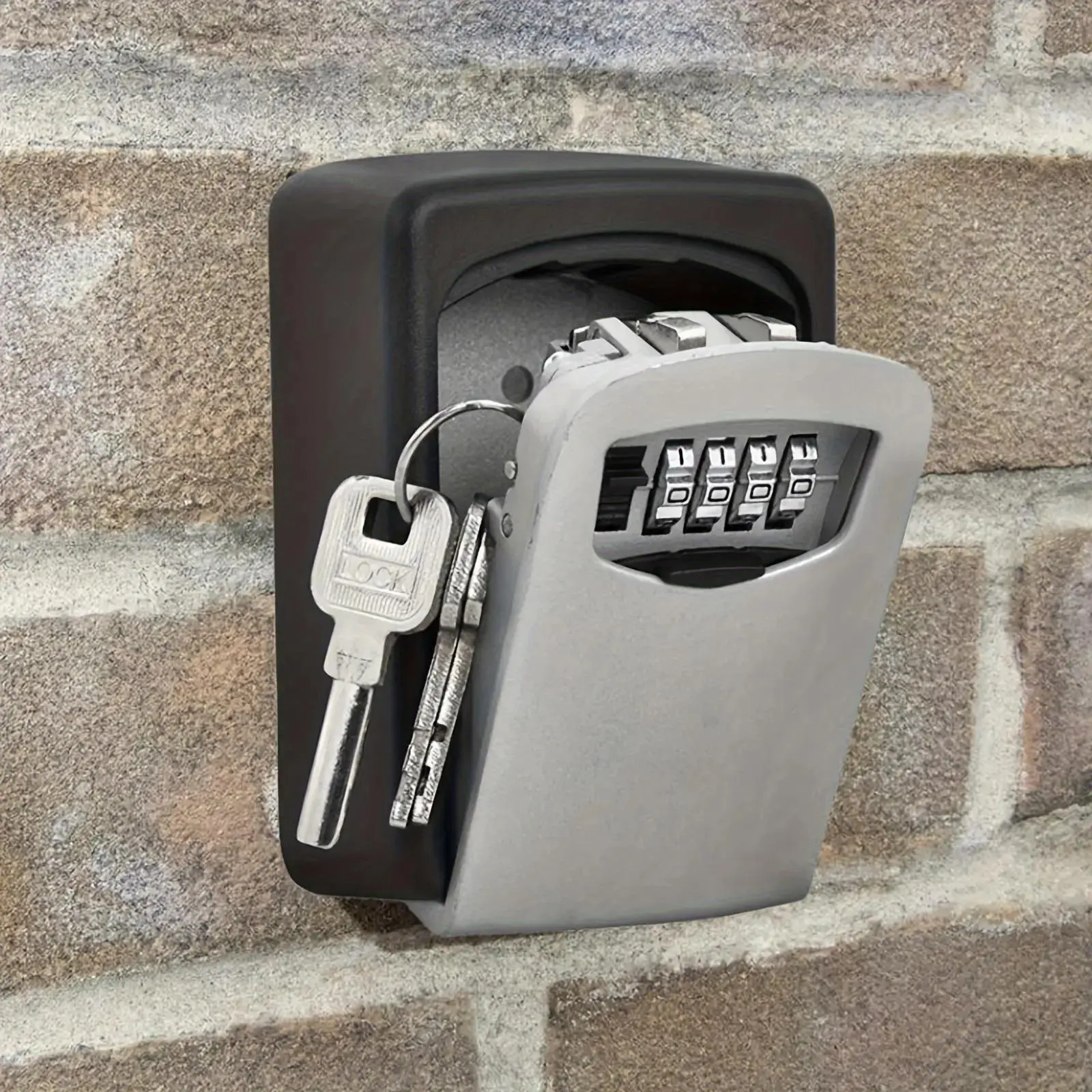 An Ultra-Secure Key Safe - Wall-Mounted Plastic Key Storage Box with Combined Password Access - for Home, Hotel, Emergency, Travel And Renovation Security - Key Organization Box with Protective Cover