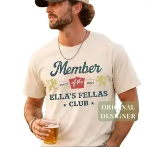 [ Sale Up To 40%] Ellas Fellas Club T-shirt, Western Country Concert Graphic