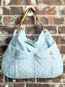Pre-owned Louis Vuitton denim Shoulder Bags Daily Handbag Light GM	74575