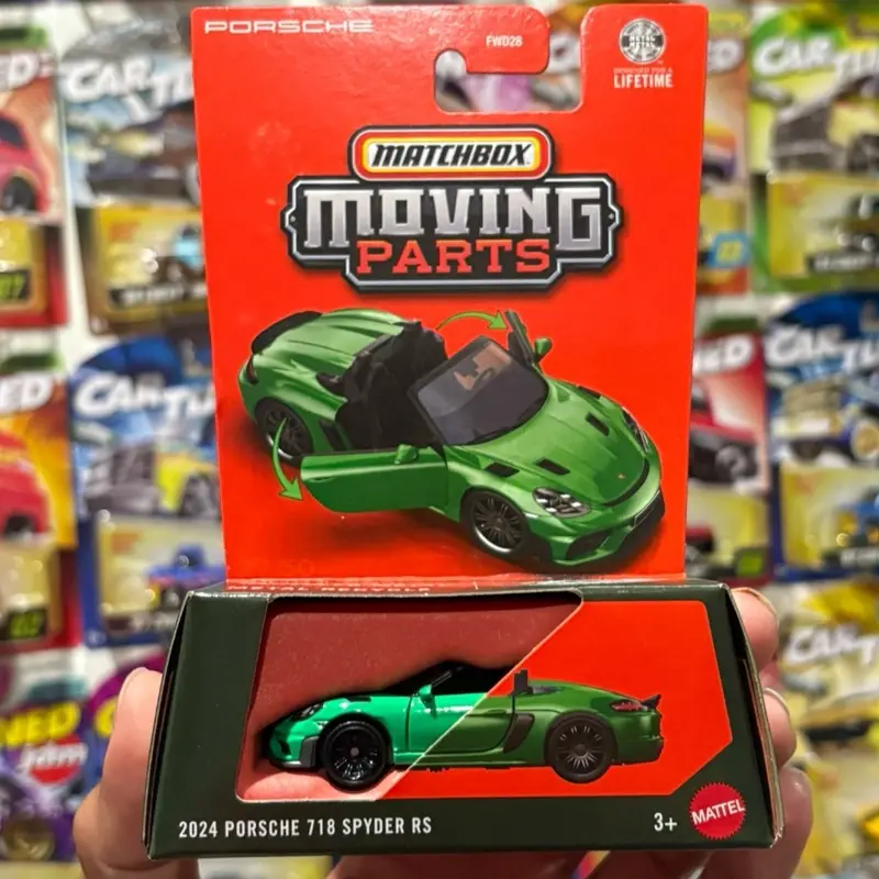 Mbox Moving Parts 2024 Porsche 718 Spyder 1:64 scale