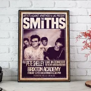 The Smiths Final Concert Inspired Poster, Vintage Retro Live Show Music Wall Art (Unframed / Print Only)