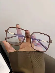 Fashionable Anti-Blue Light Glasses, Ultra-Light Tr Frame, Lightweight Glasses, Perfect for Work Learning, Computer Phone Use, Casual Style