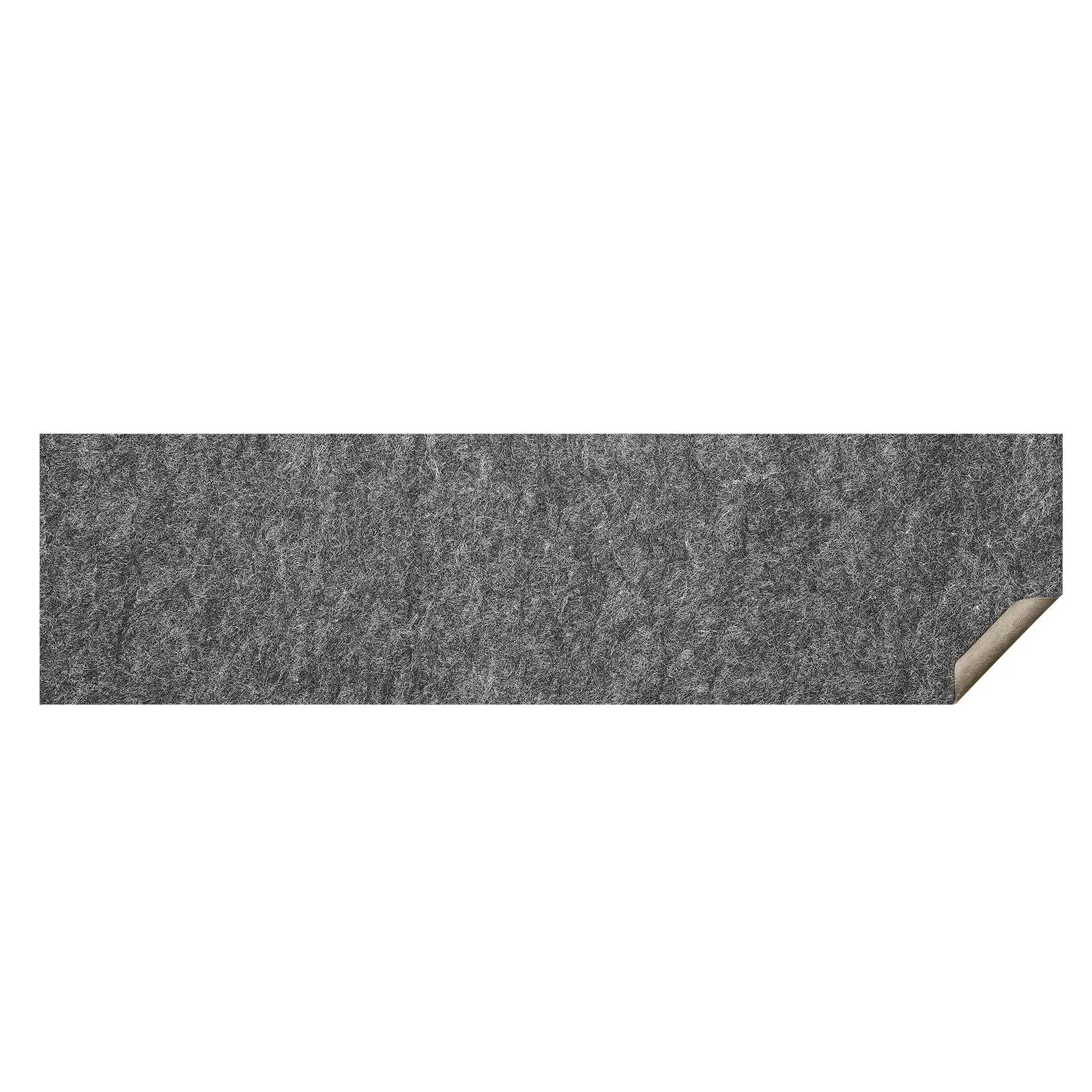 VEVOR Slip-Resistant Rug Pad,  Protective Cushioning Carpet Pad, 2'x8' (7.87' Actual) - 1/4"Thick - Dual Surface - Polyester Felt + Latex, 1-2㎡ Area Carpet Padding Rug Cushion Safe for All Floors, Grey