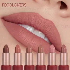 6pcs/set Matte Lipstick, Luxurious Long Lasting, Cream Texture, Various Colors to Choose, Suitable for Autumn and Winter, Ideal for Christmas, Halloween, and Holiday Parties, Create A Variety of Color Makeup for Your Lips