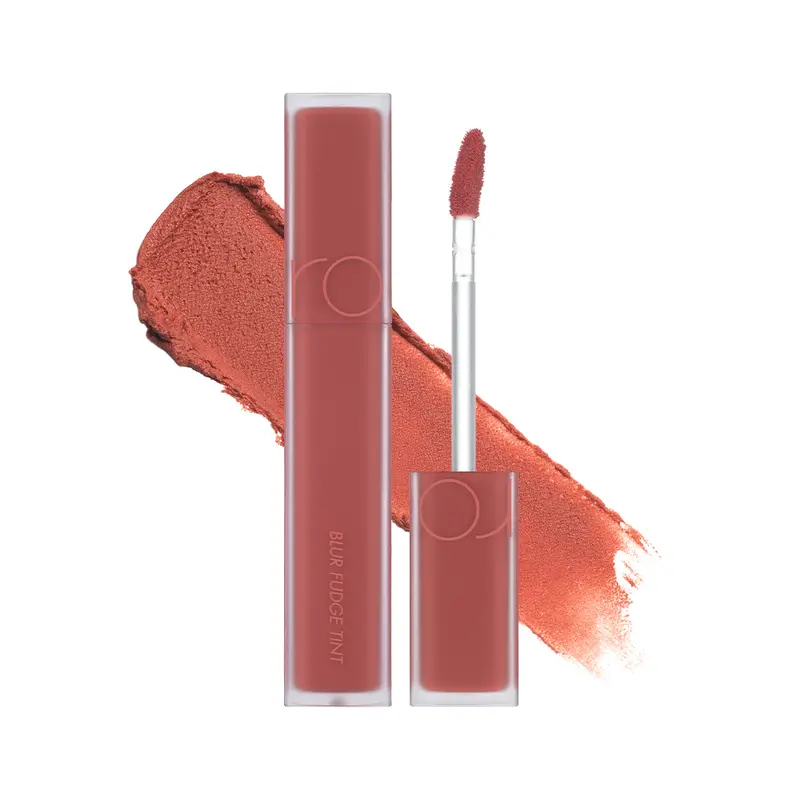 rom&nd Blur Fudge Tint - Alcohol-Free Long-Lasting Matte Korean Lipstick, Smooth Formula Cosmetic, Polished Fudge Finish, Lip Stain for Adults, Shades 01 Pomeloco, 04 Radwood, 05 Bibi Candy, 06 Mauvish, 08 Current Jam, 11 Fuchsia Vibe