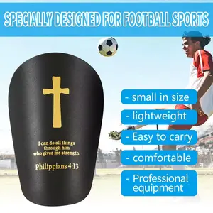 Mini Football Shin Guards Cross Series, Unisex Thick Sports Protection Gear, Fits Calf, All-Season Use
