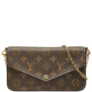 Pre-owned Louis Vuitton Canvas Shoulder Bags Pochette Felicie Monogram 2way Shoulder Bag