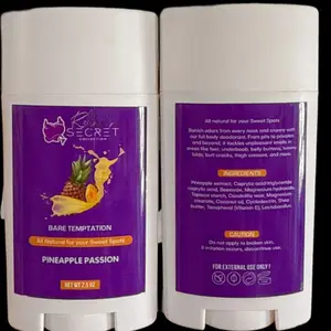 Bare Temptation " Pineapple Passion " All-Natural Full-Body Freshness Balm (2.5 oz)