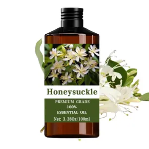 Honeysuckle Essential Oil 100ML/3.38 Fl Oz, 100% Pure Care Grade, Hair & Skin Care, Therapeutic Massage, Aromatherapy Diffuser Humidifier, Natural Scent, Wellness, Long-Lasting Moisturizing