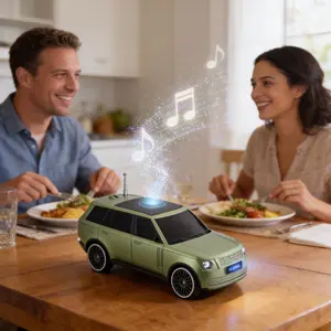 SUV-Inspired Bluetooth Speaker with FM Radio & Super Bass Stereo – Portable Wireless Car-Style Speaker HFF119 Connection