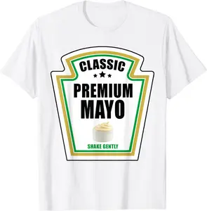 Mayo Ketchup Halloween 2021 Costume Matching Couple Mustard T-Shirt - 96B09HQ2MX16