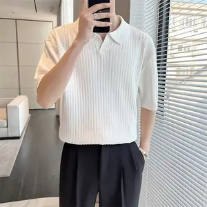 Premium Ice Silk Men's Polo Shirt - Breathable, Stretchy, Elegant Style