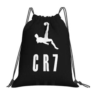 1pc CR7 Football Drawstring Bags Outdoor Sports Portable Storage Bag Bundle Pocket Rope Bag