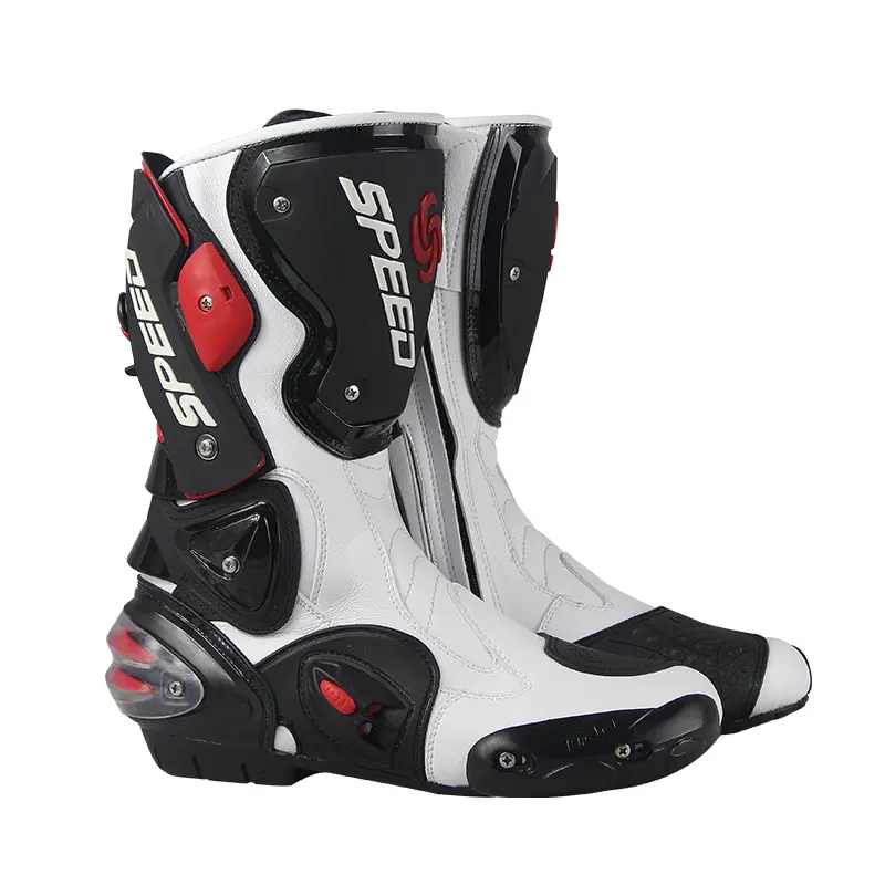 Protective Motorcycle Boots Wear-resistant Motorbike Riding Boots for Street Racing Commuting Support Stability