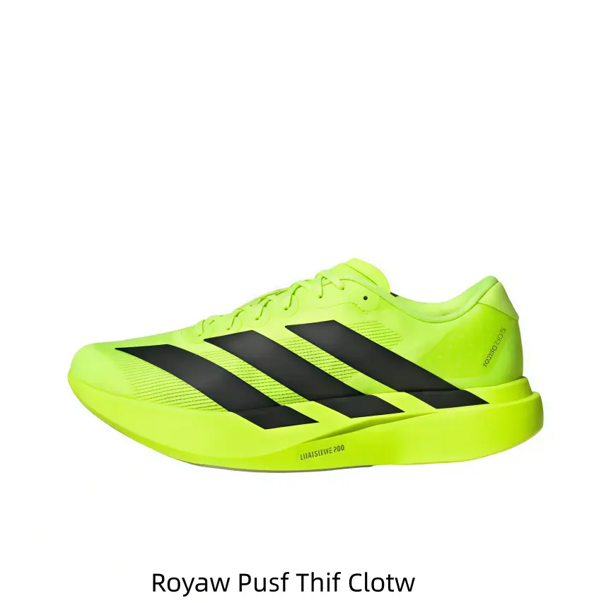 Neon Lime Green Matte Black Wide Stripe Wedge Collectible Racing Sneakers Triple Bold Black Side Stripes Sculpted Full Fluorescent Thick Shock Cushion Midsole Streamlined Low-cut Race Hobby Display Sports Collectible Footwear