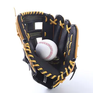 Two-layer Cowhide Baseball Gloves Blowing Gloves Teen Throwing Gloves Left and Right Hand Softball Gloves