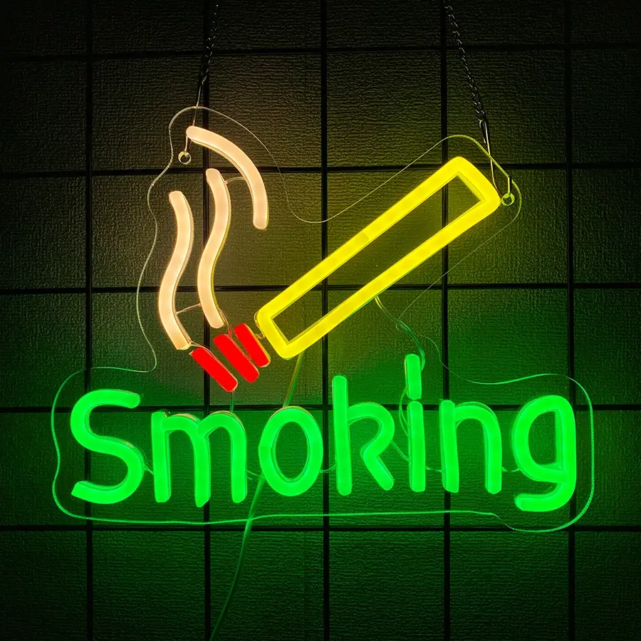 Neon Sign LED Wall Art Decor for Bars Restaurants Concerts Private Spaces, Vibrant Neon Light Signs for Smoke Shops, Unique Home Decoration