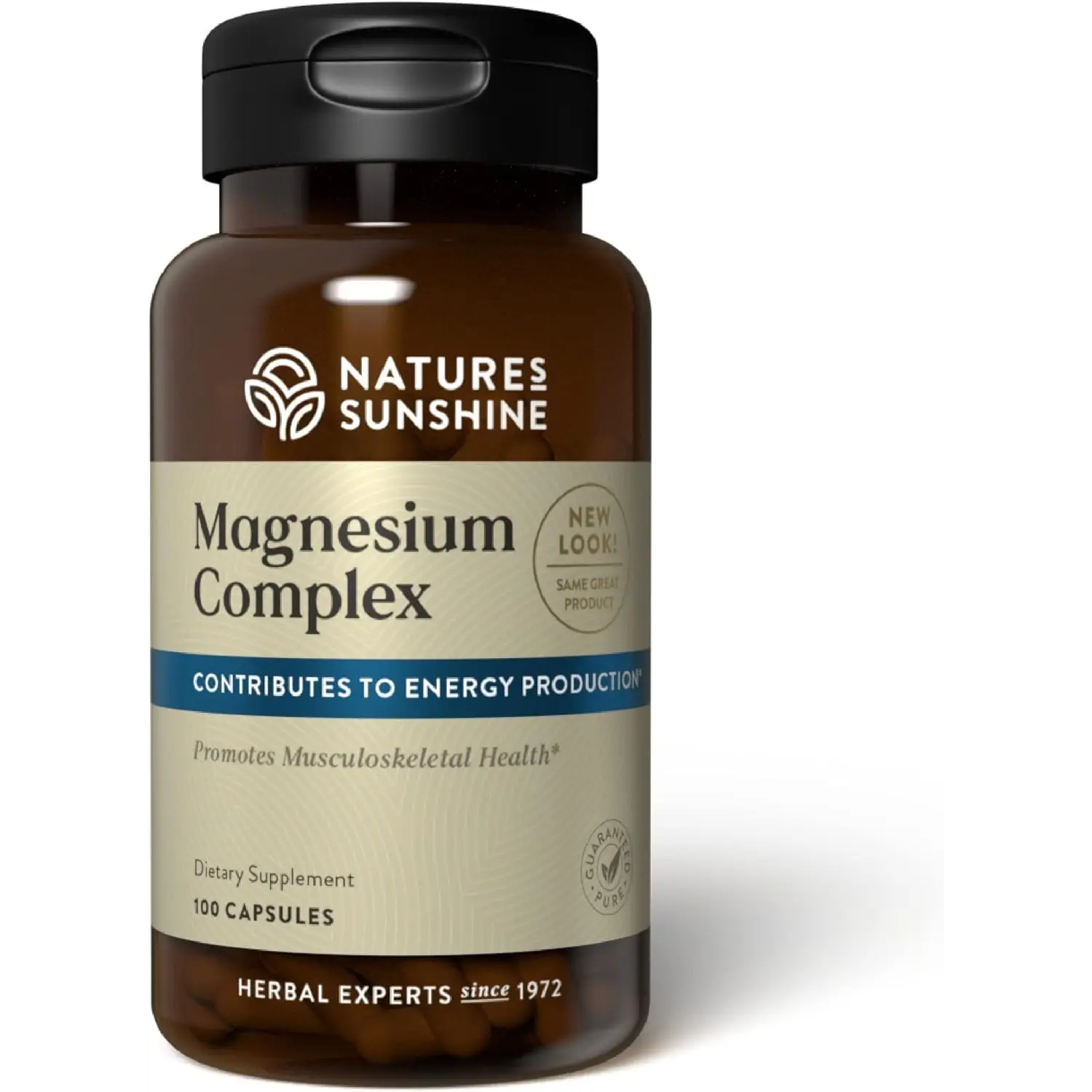 Nature’s Sunshine Magnesium Complex - High Potency Magnesium Supplement with Citrate & Malate for Relaxation, Optimal Absorption, Muscle Function, Ene