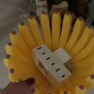3D Printed Banana Shaped Food Trays for Fruit and Candy, Modern Holder for Kitchen Counter or Desk, Office Snack Decorative Plate, Plastic Dessert Plates