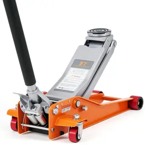 New Upgraded 3 Ton Ultra Low Profile Hydraulic Racing Floor Jack - Heavy Duty Steel & Aluminum - Dual Piston Quick Lift, 2.95–16.54 Inch Range - Integrated Overload Protection, Super Slow Descend, Ideal Christmas Xmas Birthday Gifts for Women Men Friends