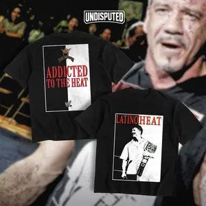 UNDISPUTED Eddie Guerrero "Addicted To The Heat" Heavy Cotton WWE T-shirt - Latino Heat Vintage Fan Apparel - Classic Pump Cover Oversized Gift - DTG Printed