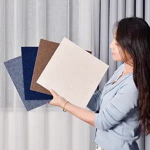SXP self-adhesive carpet patching blocks for bedroom floor mats, commercial flooring, office floor covering for decoration. 24 pieces, 30x30cm (23.25 sq ft)