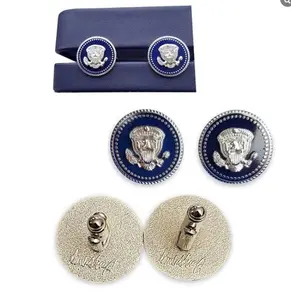 Presidential Donald Trump Cufflinks Silver