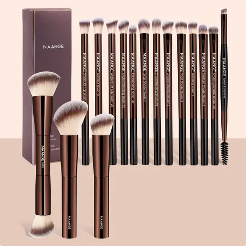 Professional Makeup Brush Set, Cosmetic Brush Set, Makeup Brush Kit, Brush Combo, 16pcs/set Soft Face Makeup Brushes for Foundation, Powder, Concealers, Eye Shadows, Blush, Makeup Accessories for Women & Girls, Makeup Tools Set