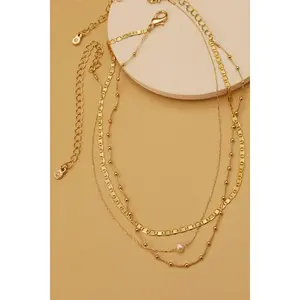 DELICATE 3 LAYERED CHOKER NECKLACE