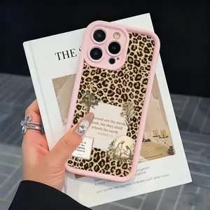 Leopard print Bible theme American Trend Phone Case - Dual Soft Silicone & TPU Material, Compatible with iPhone 17 Pro Max/16/15/14/13/12/11 & Samsung Galaxy S23 Ultra/S24 Plus/S25/S22, Full-Rim Shockproof Protection!