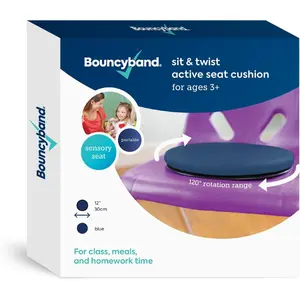Sit & Twist Active Seat Cushion – 12” D Sensory Cushion for Kids Up to 300lbs – Sensory Tool Promotes Active Learning and Improves Focus and Productivity