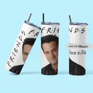 Friends memorial 20oz skinny tumbler Bottle Drinkware