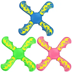 Bladed Boomerang Interactive Flying Discs Funny Three-bladed Boomerang Toy Decompression Birthday Gifts for Kids