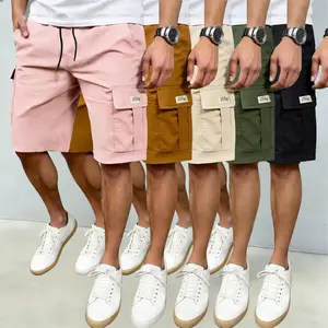 Men's 5-Pack Premium Cargo Shorts - Multi-Pocket Design with Adjustable Drawstring Waist; Durable Polyester Fabric - Perfect for Summer, Sports, Outdoor  & Daily Casual Wear
