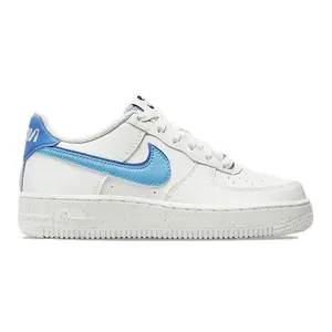 Nike Air Force 1 Low 82 Double Swoosh White Medium Blue (GS) (kids) by StockX