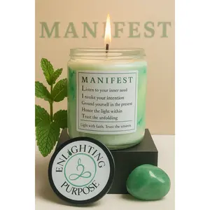 Manifest – Handcrafted Candle for Growth, Abundance & Clarity (8 oz or 4 oz)