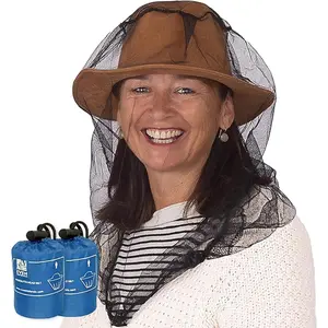 EVEN NATURALS Premium Mosquito Head Net - Ultra Large and Long, Extra Fine Holes, Mesh (39 * 26 * 25 inch)