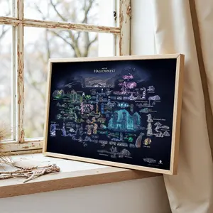 Hollow Knight Map Poster, Game Art Wall Decor, Hollownest World Map| Video Game Wall Art | SilkSong Poster| Gamer Room Decor | Game Poster Print | Home Wall Decor | Gift for Gamers