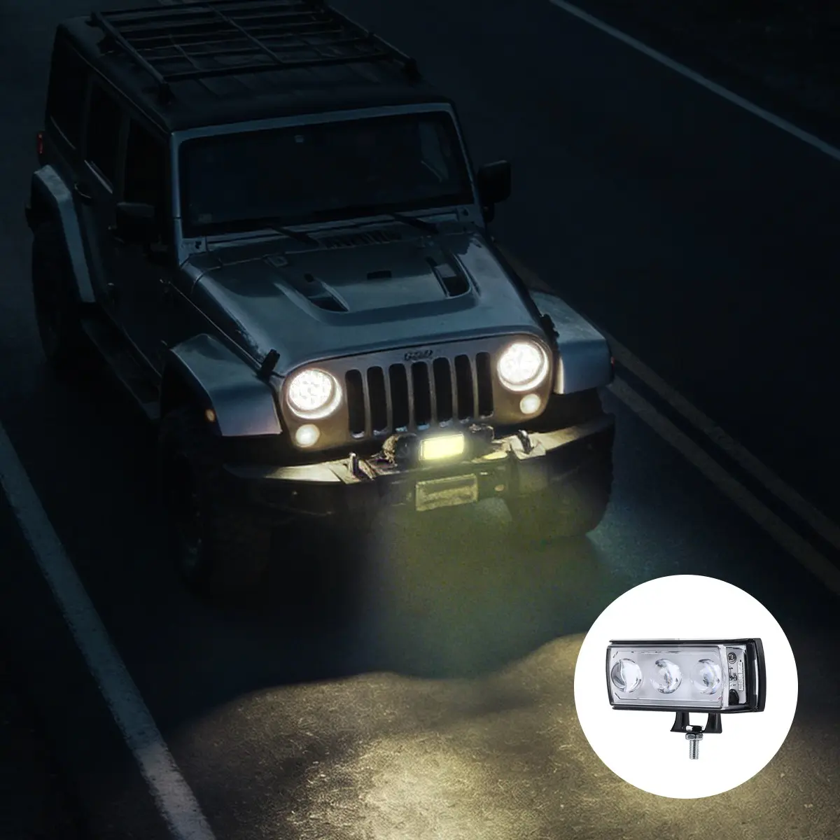 Motorcycle LED flasher Driving Fog Light Auxiliary Spotlight 4 Color Light for ATV SUV UTV motorcycle accessories light