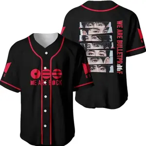 K Pop Inspired Concert Style Baseball Jersey Trendy Streetwear