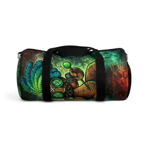 Voodoo Duffel Bag - Colorful Gothic Travel Gym Bag