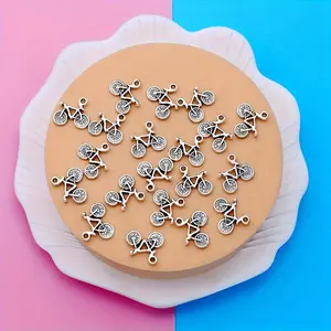 10pcs Bicycle Charms Antique Silvery Plated Pendants Fashion Jewelry DIY Jewelry Making Charms Bracelet