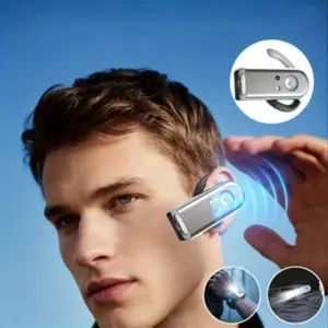 Rechargeable Super Bright Ear Headband Sport Headlamp with Motion Sensor Sensor Headlamp, Lightweight Portable Magnetic Clip Headlamp Flashlight, 5 Light Modes, Suitable for Suitable for Outdoor Camping, Hiking, Fishing, Running