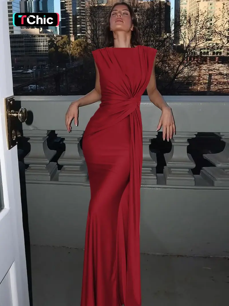 Knot shoulder black dress open breast area - TikTok Shop